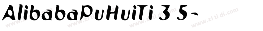 AlibabaPuHuiTi 3 5字体转换